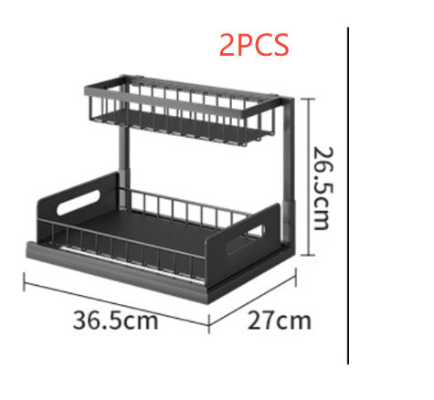 TidySpice Under-Sink Rack – Smart Storage Made Simple!