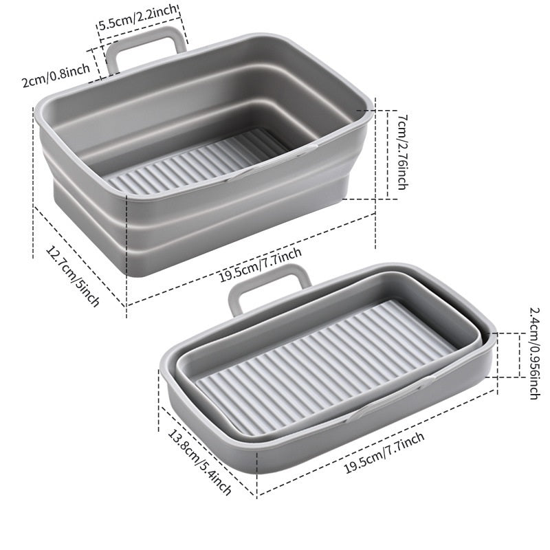 FlexFold Silicone Pan – Cook, Collapse, and Store Easily!