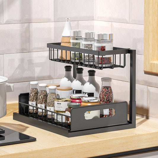TidySpice Under-Sink Rack – Smart Storage Made Simple!