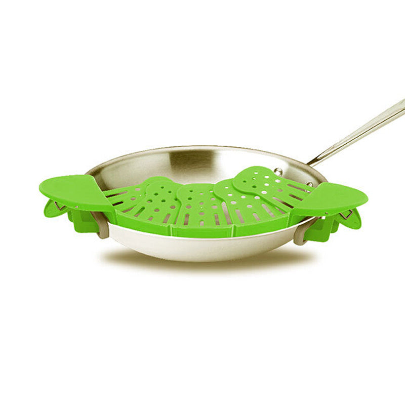 Clip-On Silicone Strainer – Simple Way to Drain Food!