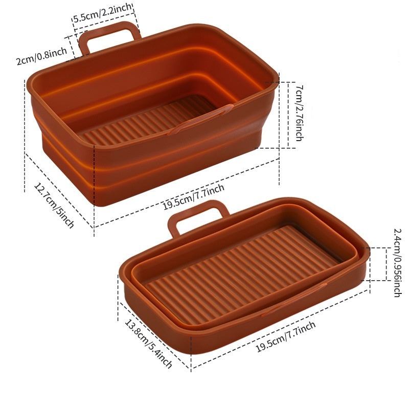 FlexFold Silicone Pan – Cook, Collapse, and Store Easily!