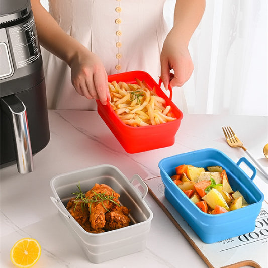 FlexFold Silicone Pan – Cook, Collapse, and Store Easily!