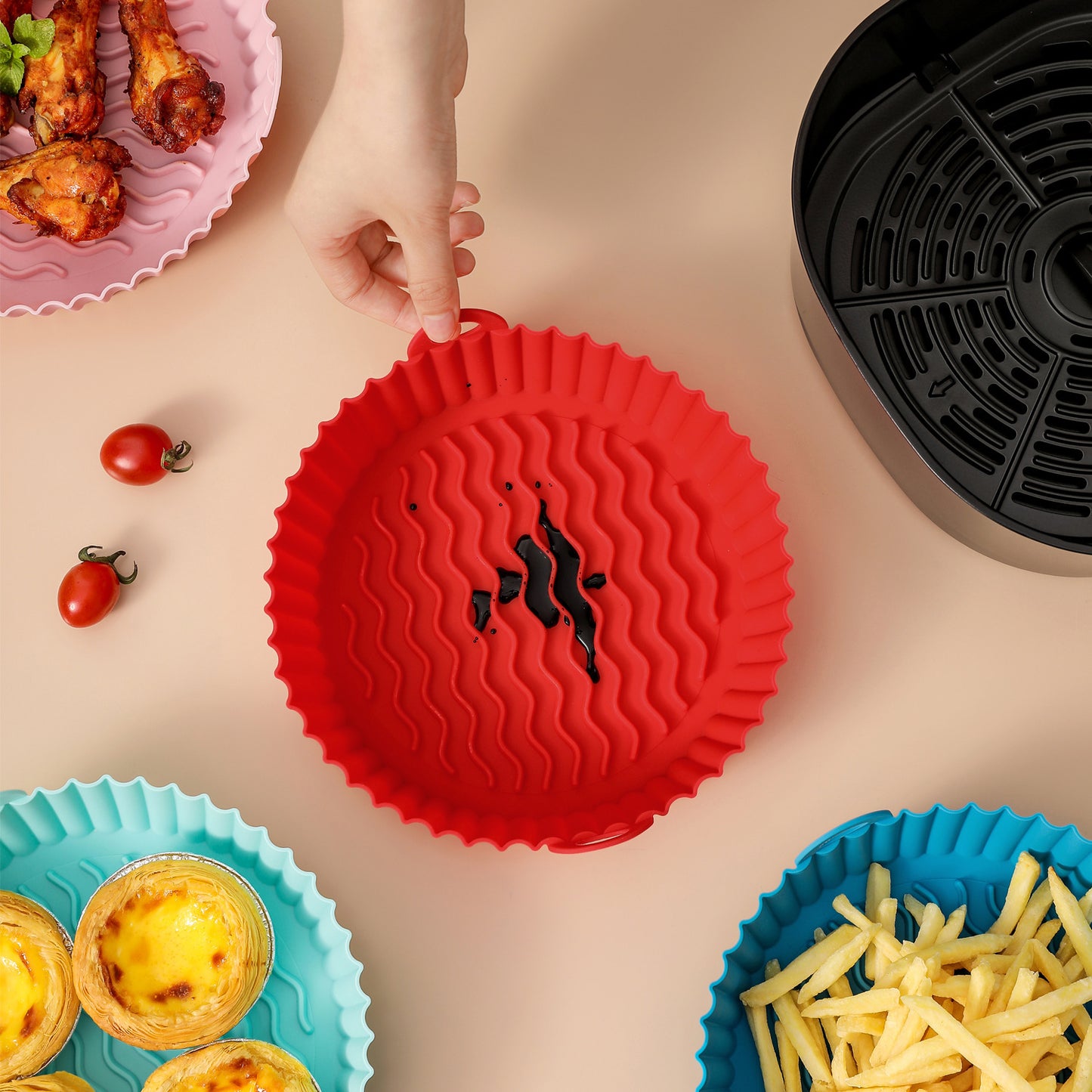 Silicone Air Fryer Liner – Cook Healthier, Clean Faster