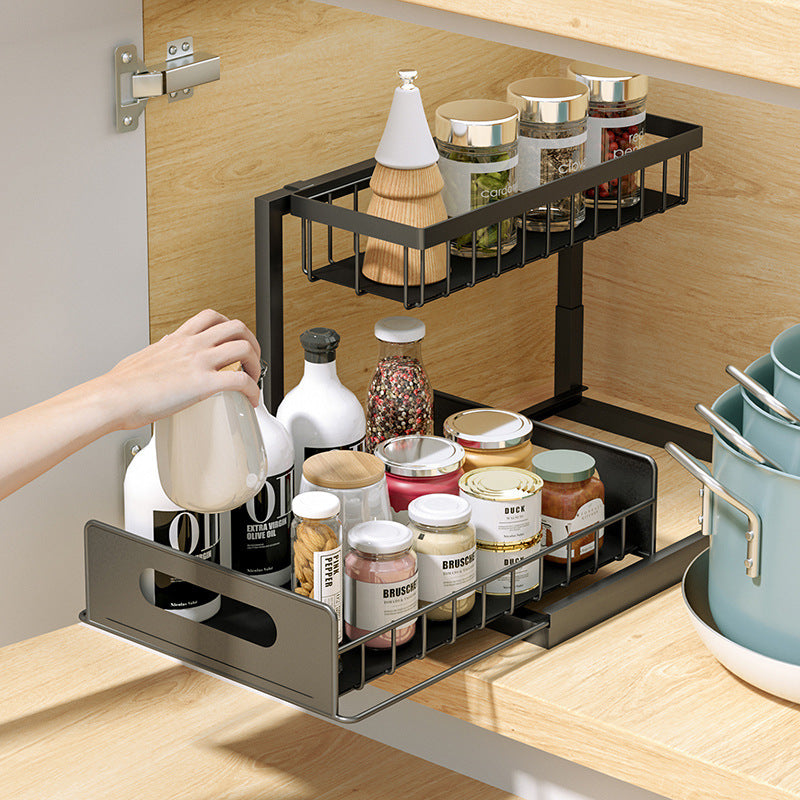 TidySpice Under-Sink Rack – Smart Storage Made Simple!