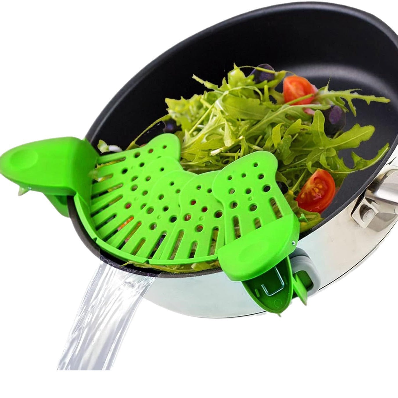 Clip-On Silicone Strainer – Simple Way to Drain Food!