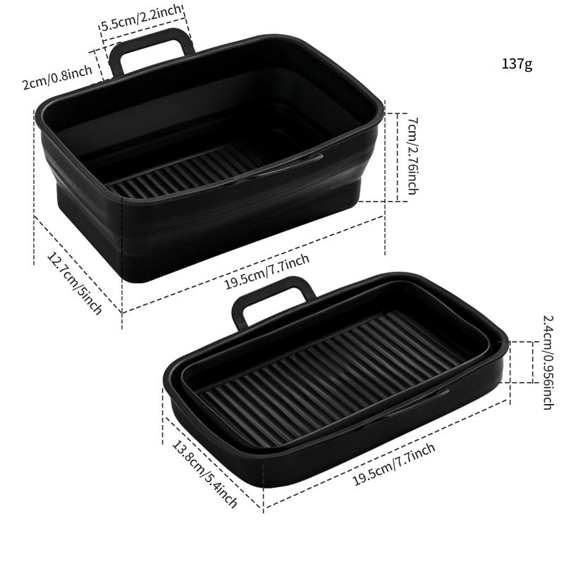 FlexFold Silicone Pan – Cook, Collapse, and Store Easily!