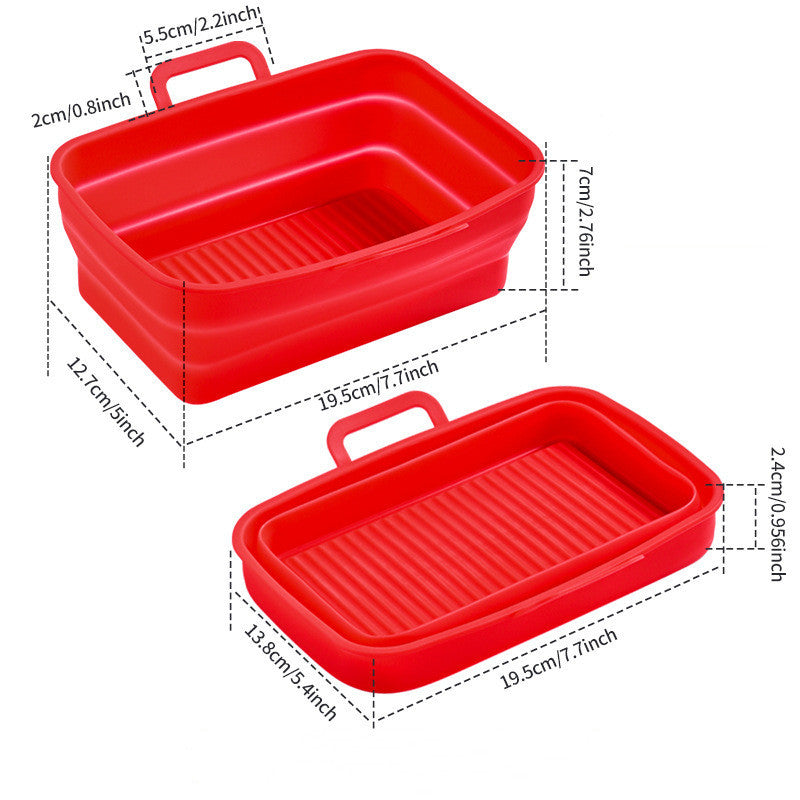 FlexFold Silicone Pan – Cook, Collapse, and Store Easily!