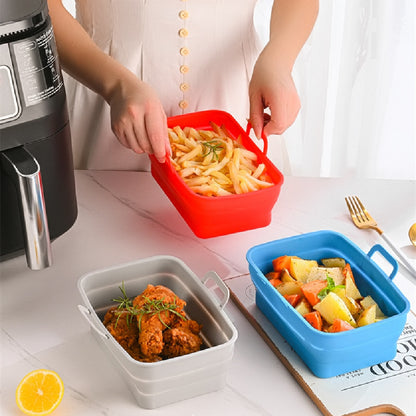 FlexFold Silicone Pan – Cook, Collapse, and Store Easily!