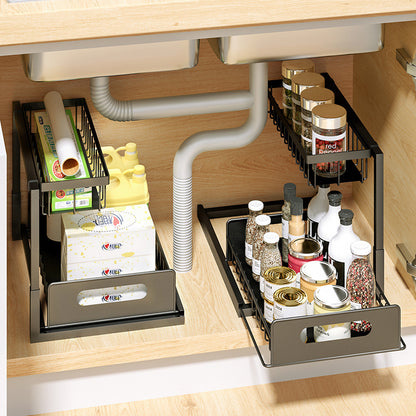 TidySpice Under-Sink Rack – Smart Storage Made Simple!